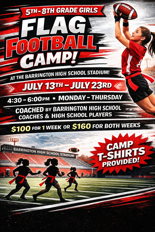Girls Flag Football Camp Flyer