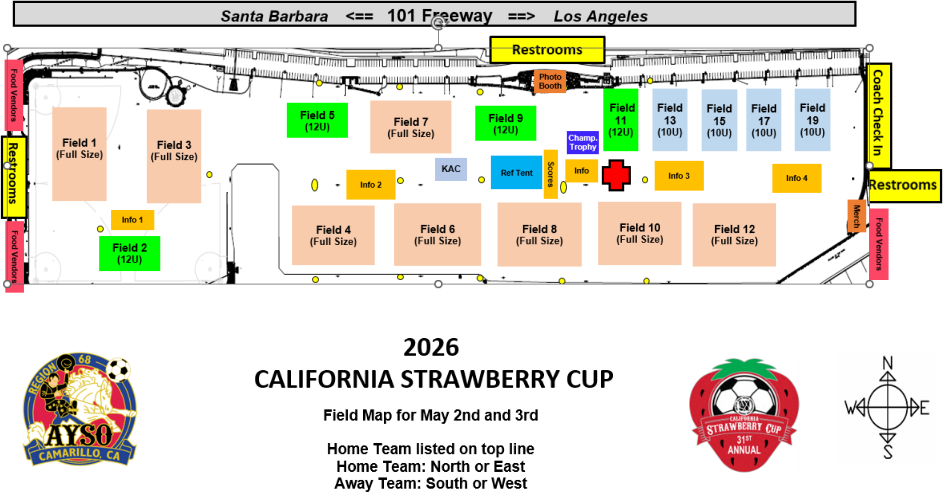 Strawberry Cup Field Map