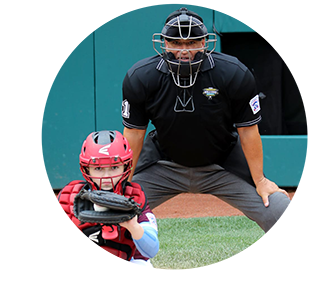 A person and child playing baseball AI-generated content may be incorrect.