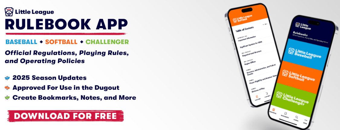 Little League Rulebook App Preview