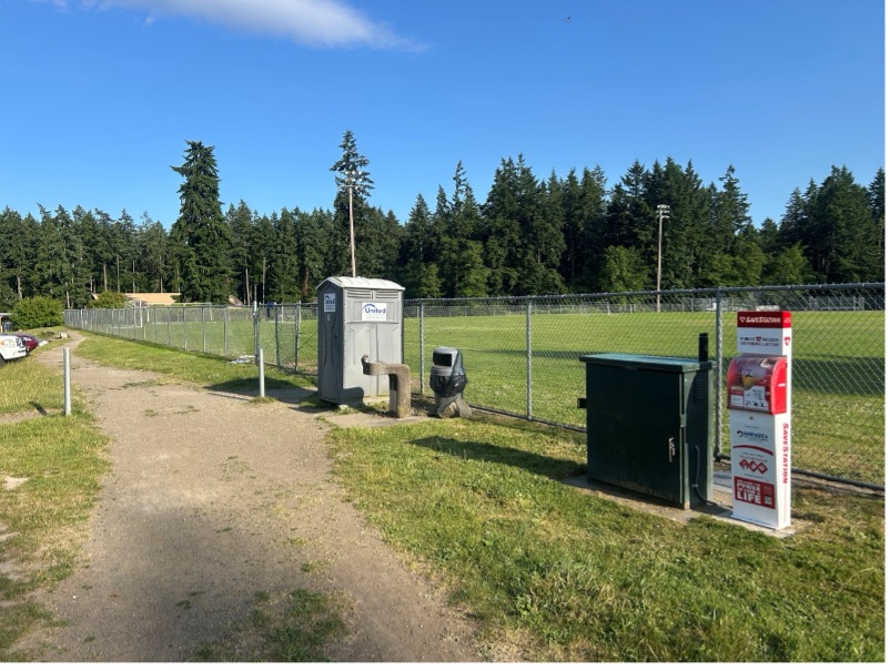 AED location at McMurray Middle School