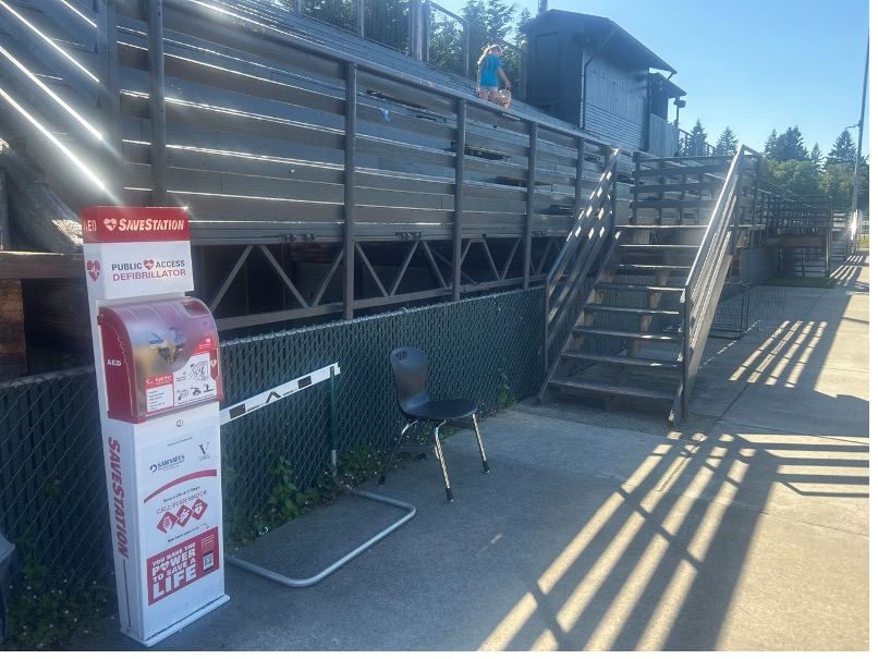 AED location at Vashon High School