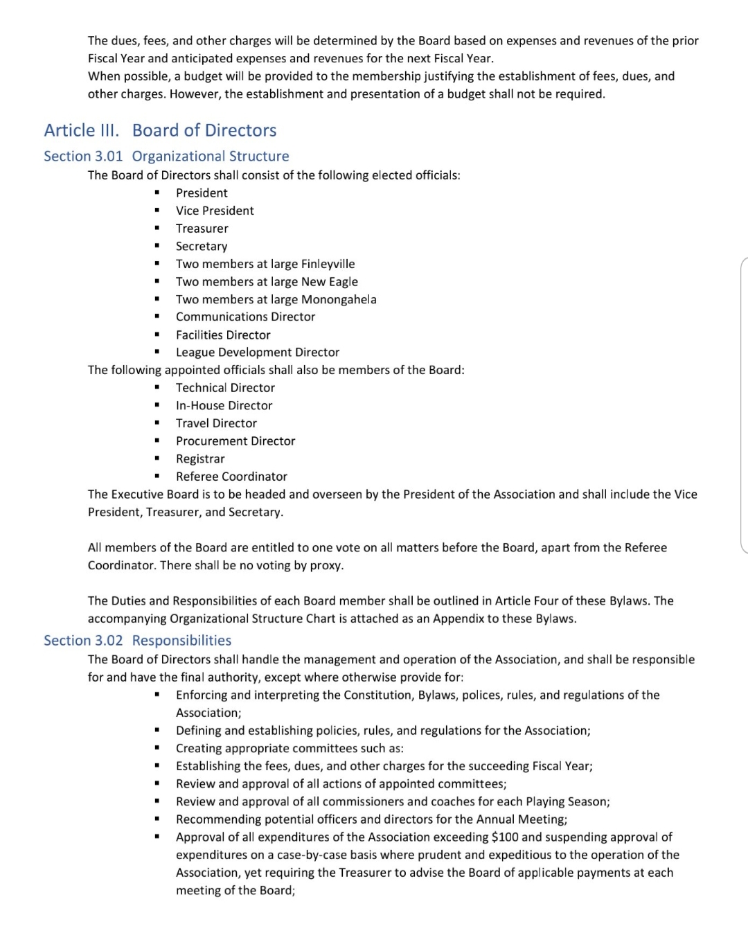 Ringgold Area Youth Soccer Association > Meeting Minutes/Board Members