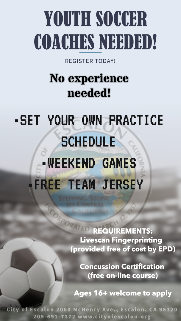 Soccer Coaches Wanted!