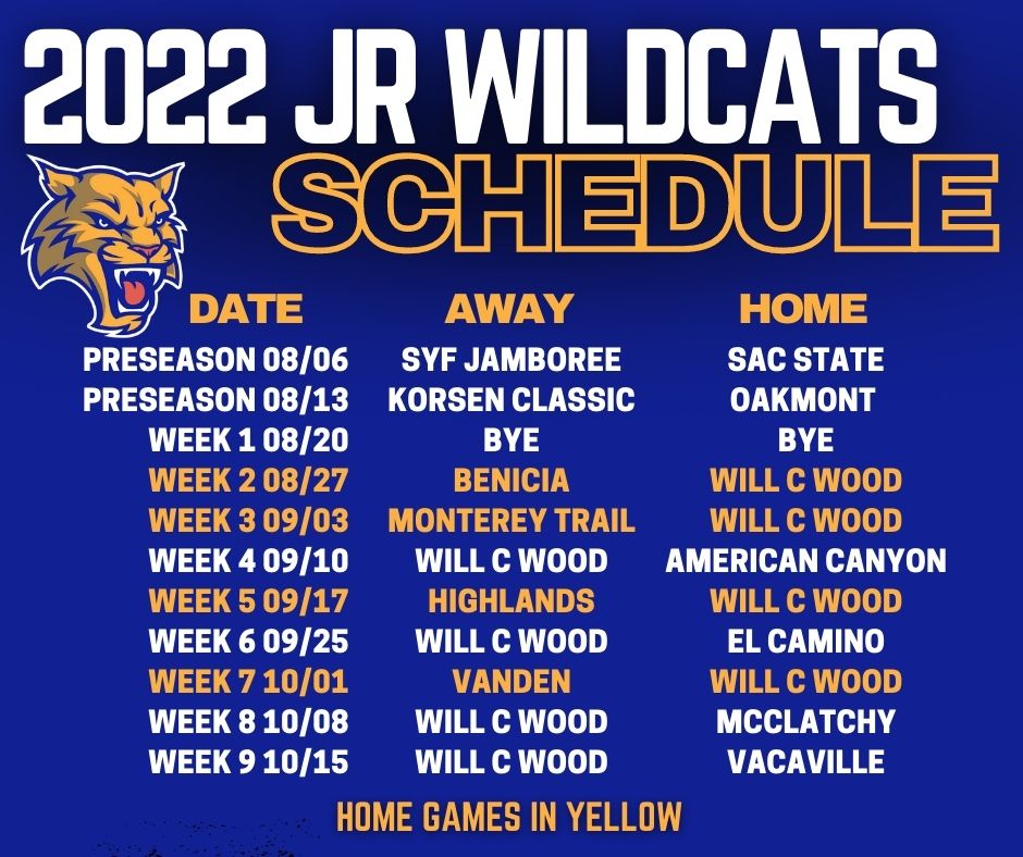 2022 Game Schedule