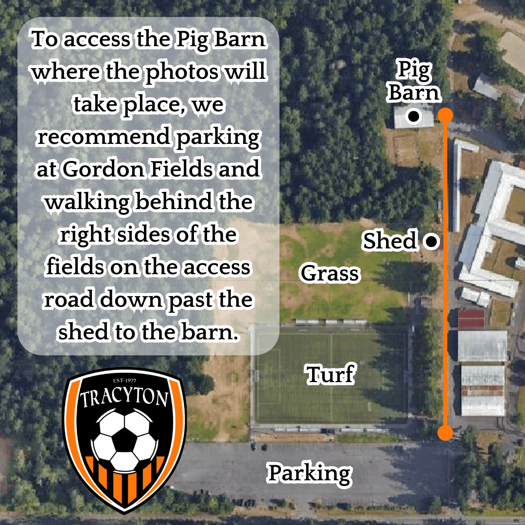 A map with direction to the Pig Barn.
