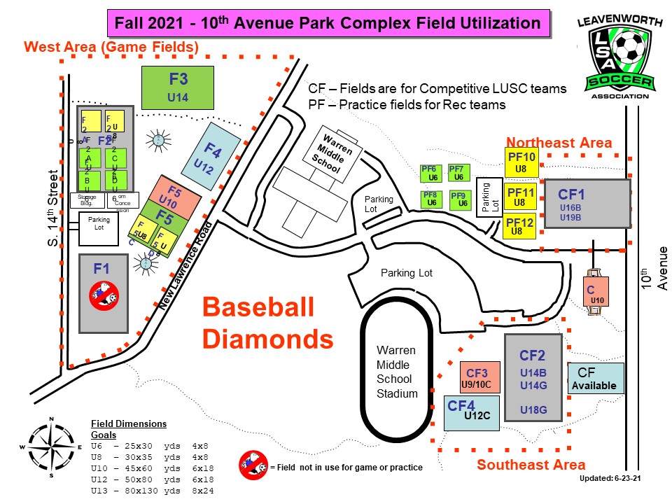 Leavenworth Soccer Association Programs Field Locations Lsa Lusc