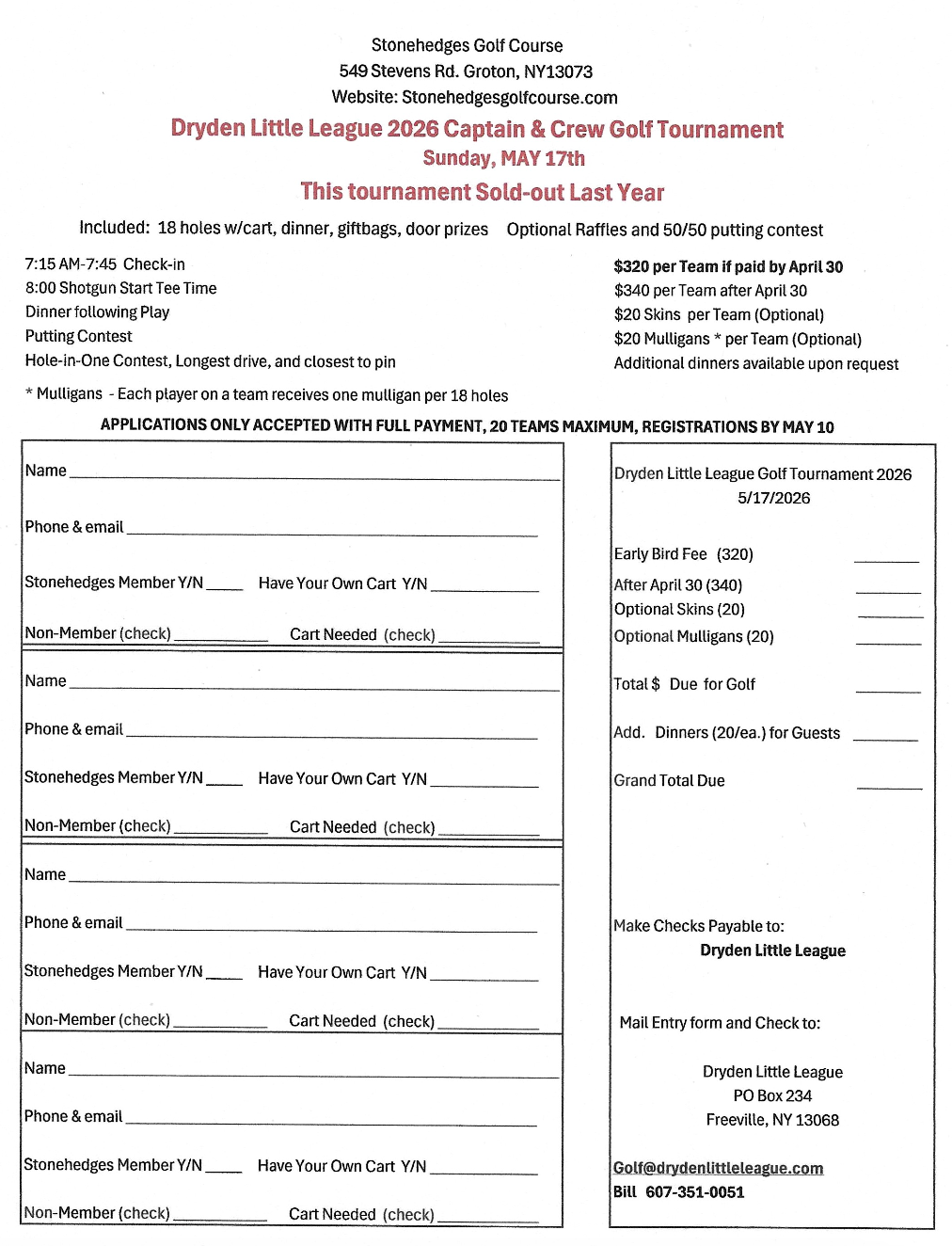 Registration Form Preview