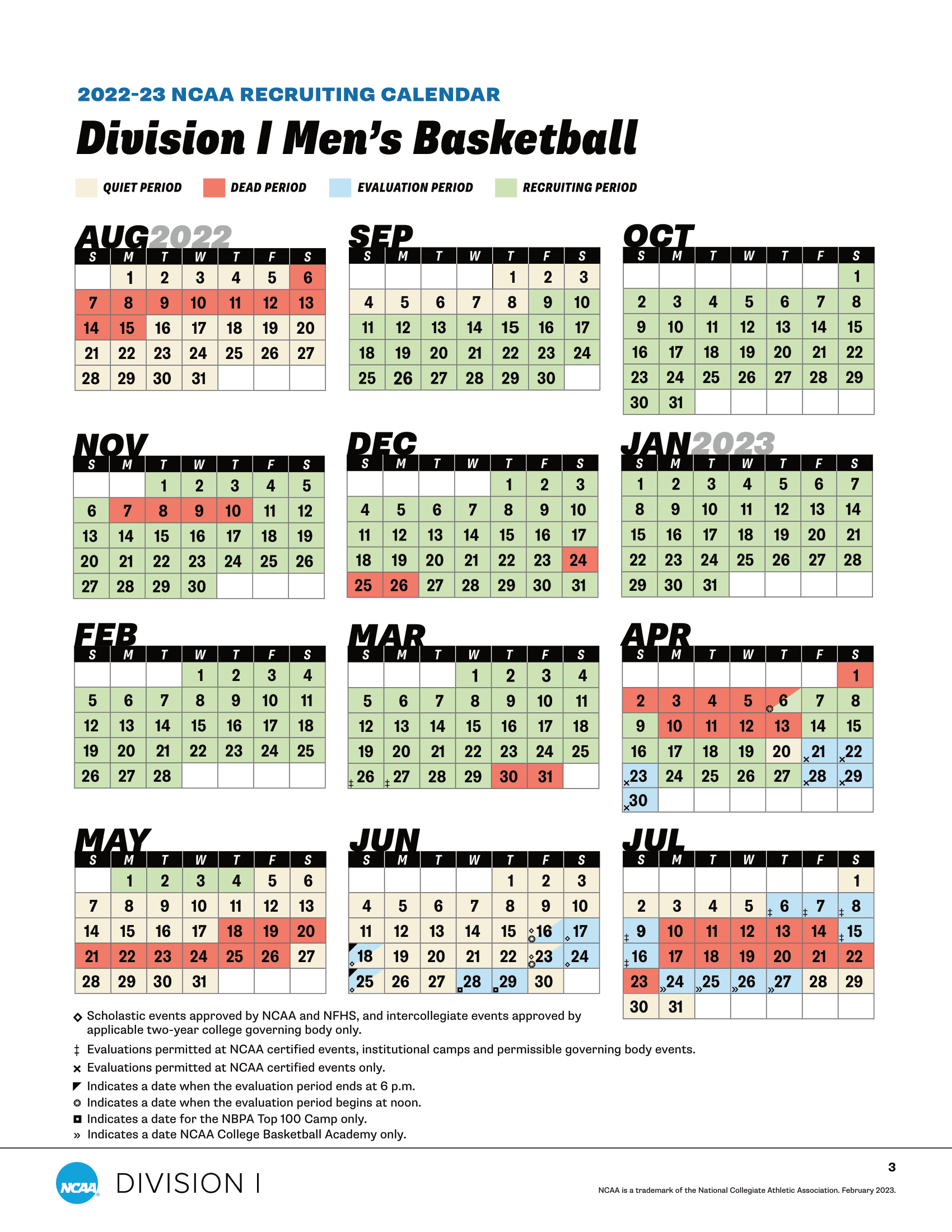 Recruiting Calendar