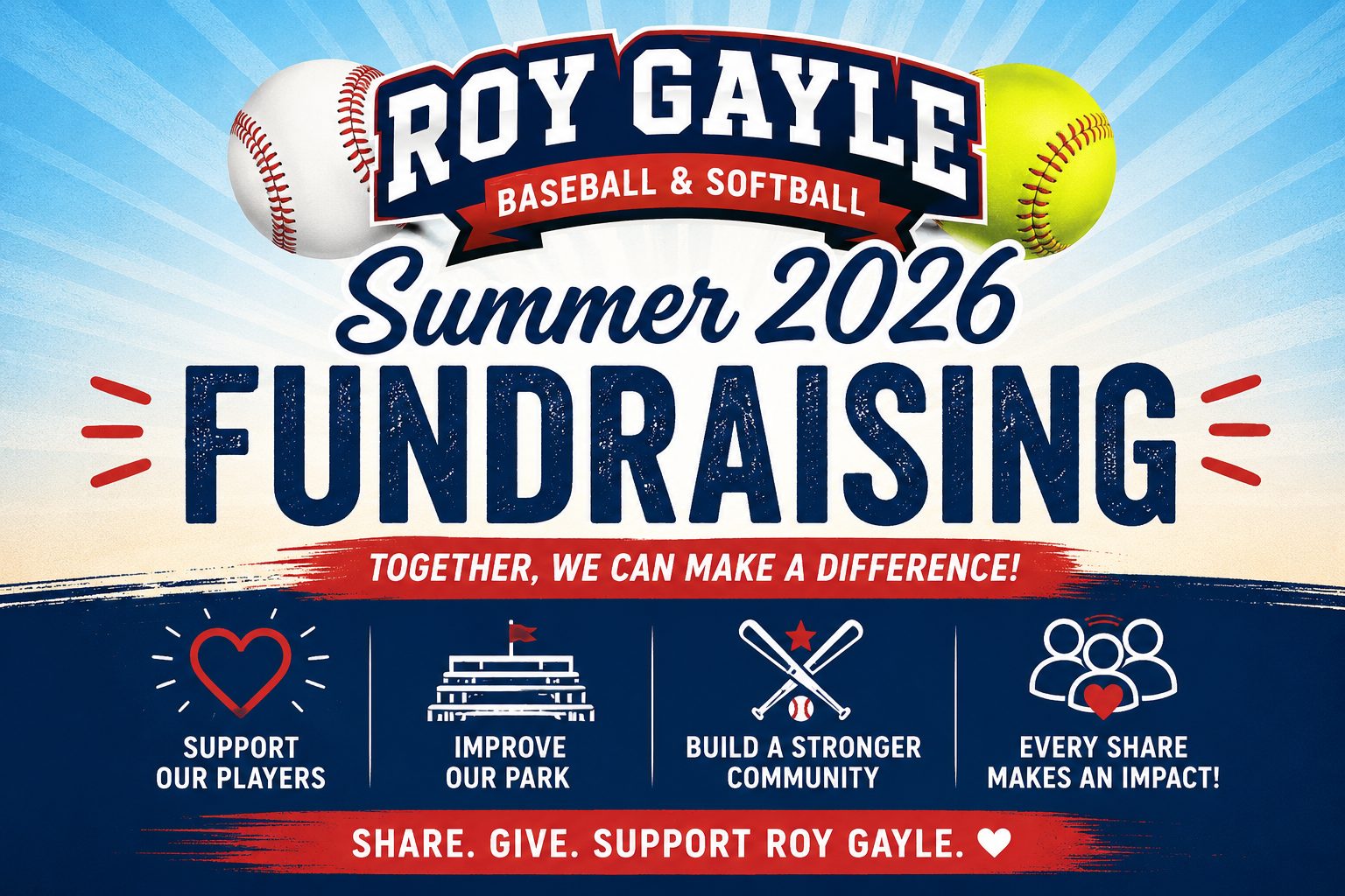 Roy Gayle Summer 2026 Fundraising