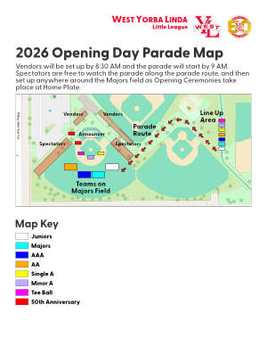 2026 Opening Day Parade Map