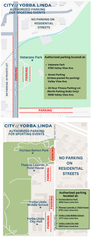 Yorba Linda Parking Maps