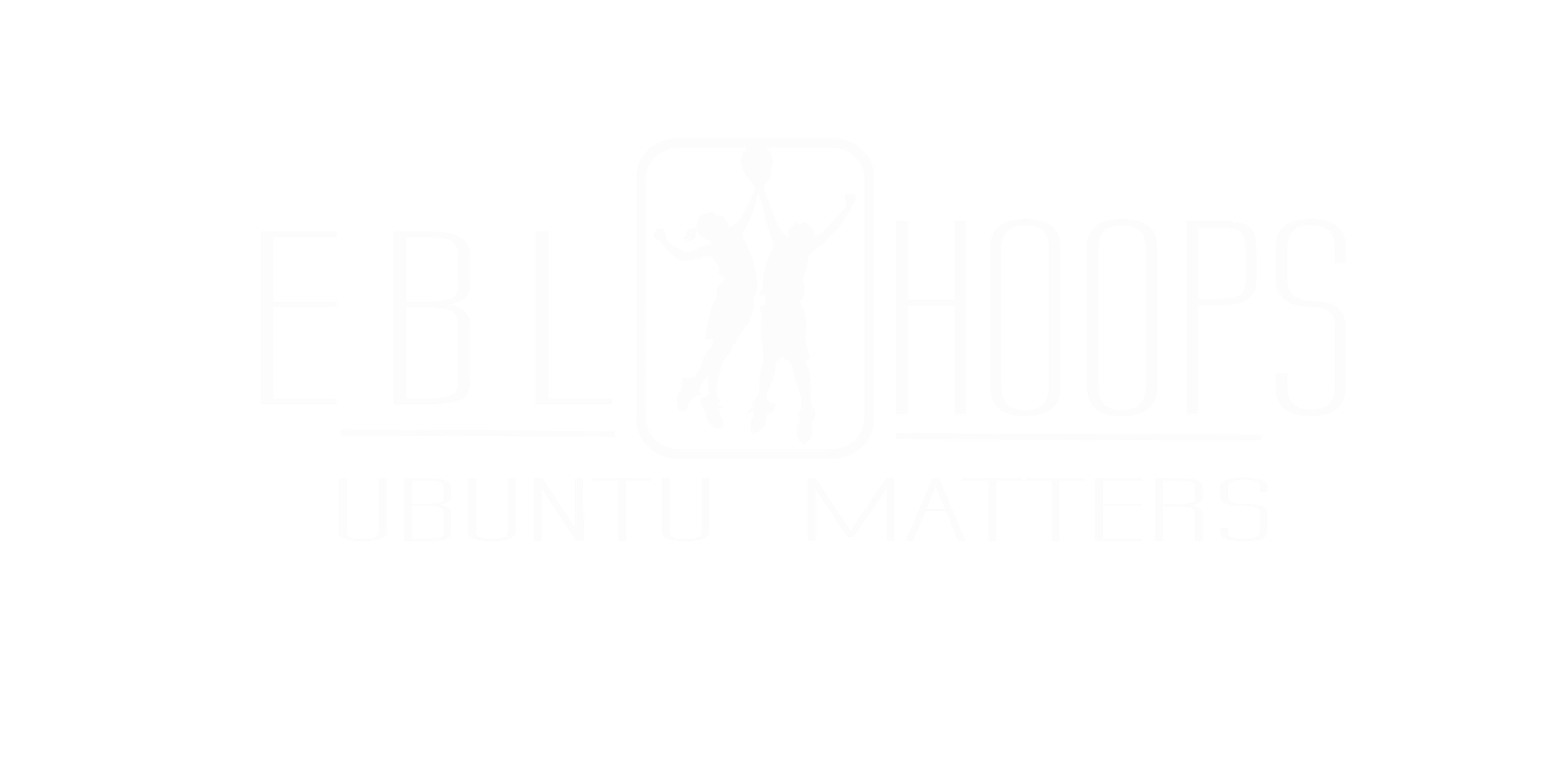 EBL Hoops Ubuntu Matters Logo (White)